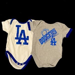 Dodger baby onesies